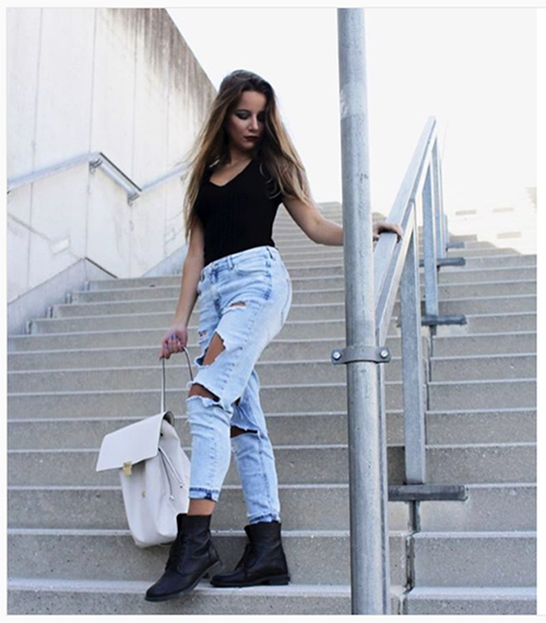 denim with boots
